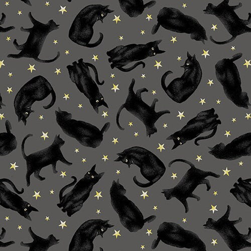 Midnight Magic Black Cats 6394-99 by Grace Popp