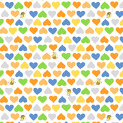 Clothworks-SB20208-430- Hearts and Bees Orange