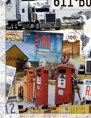 Timeless Treasures- CD1467- Route 66- Collage