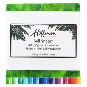 Hoffman Fabrics Bali Snap Rainbow Sweets
