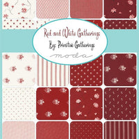 Moda Fabrics Red and White Gatherings Jelly Roll