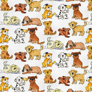 A.E. Nathan Doggies on Flannel 1021-90