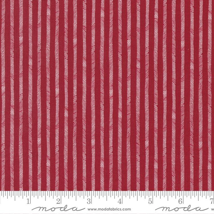 Moda Fabrics 55617 24 Stateside Stripes Apple Red