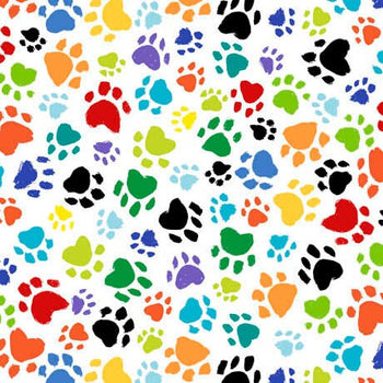 QT Fabrics 29533 Z Cat Chat- Paw Prints